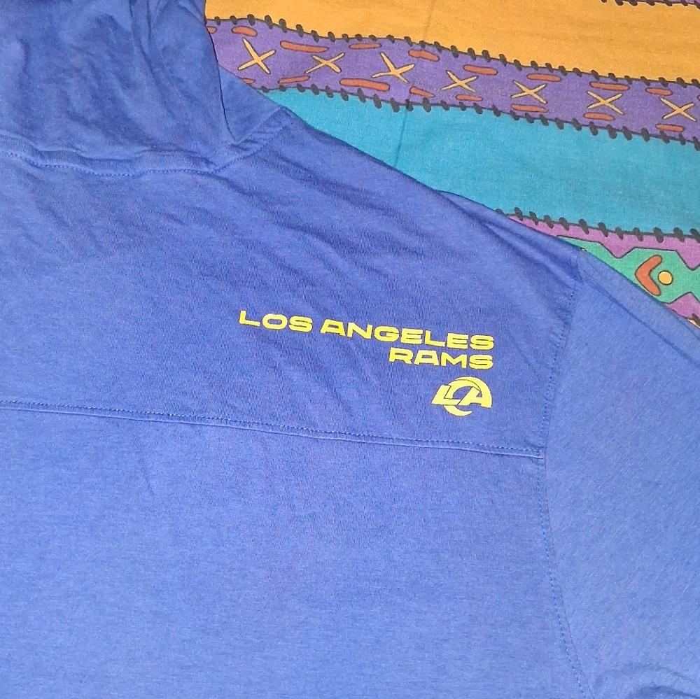 Nike On Field Los Angeles Rams Long Sleeve Hoodie Hooded Shirt LA Football NFL - Picture 2 of 5